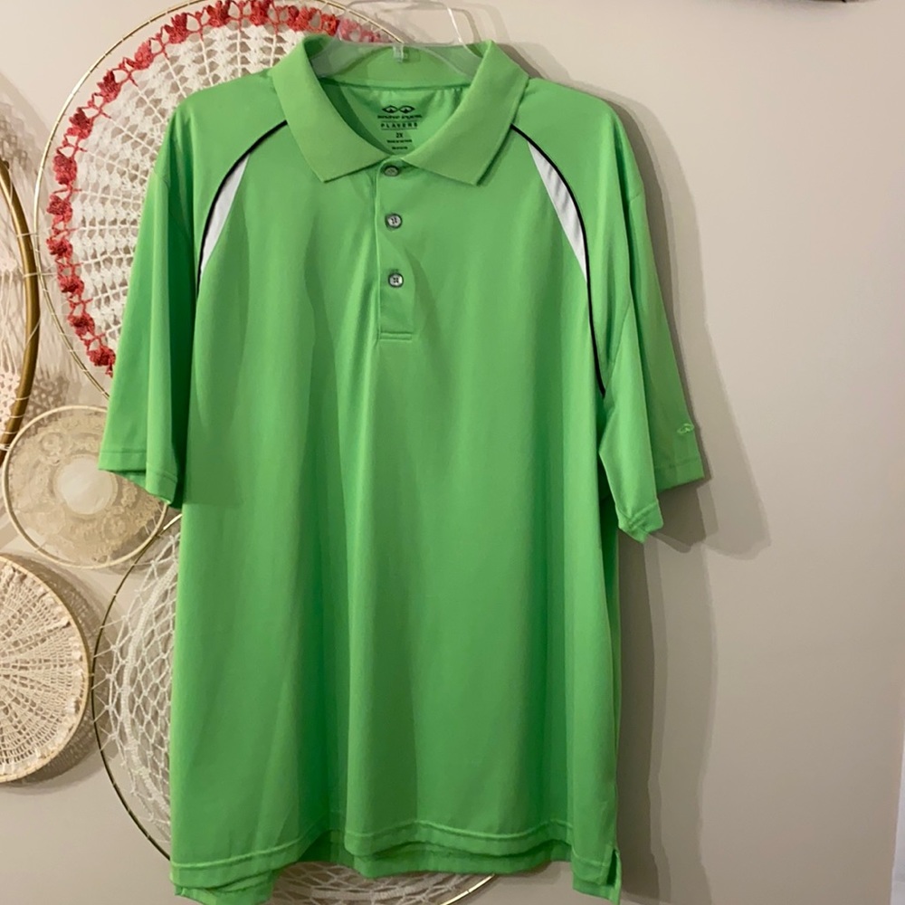 Golf shirt green snake eyes 2xl
Chest at arm pit- 26”